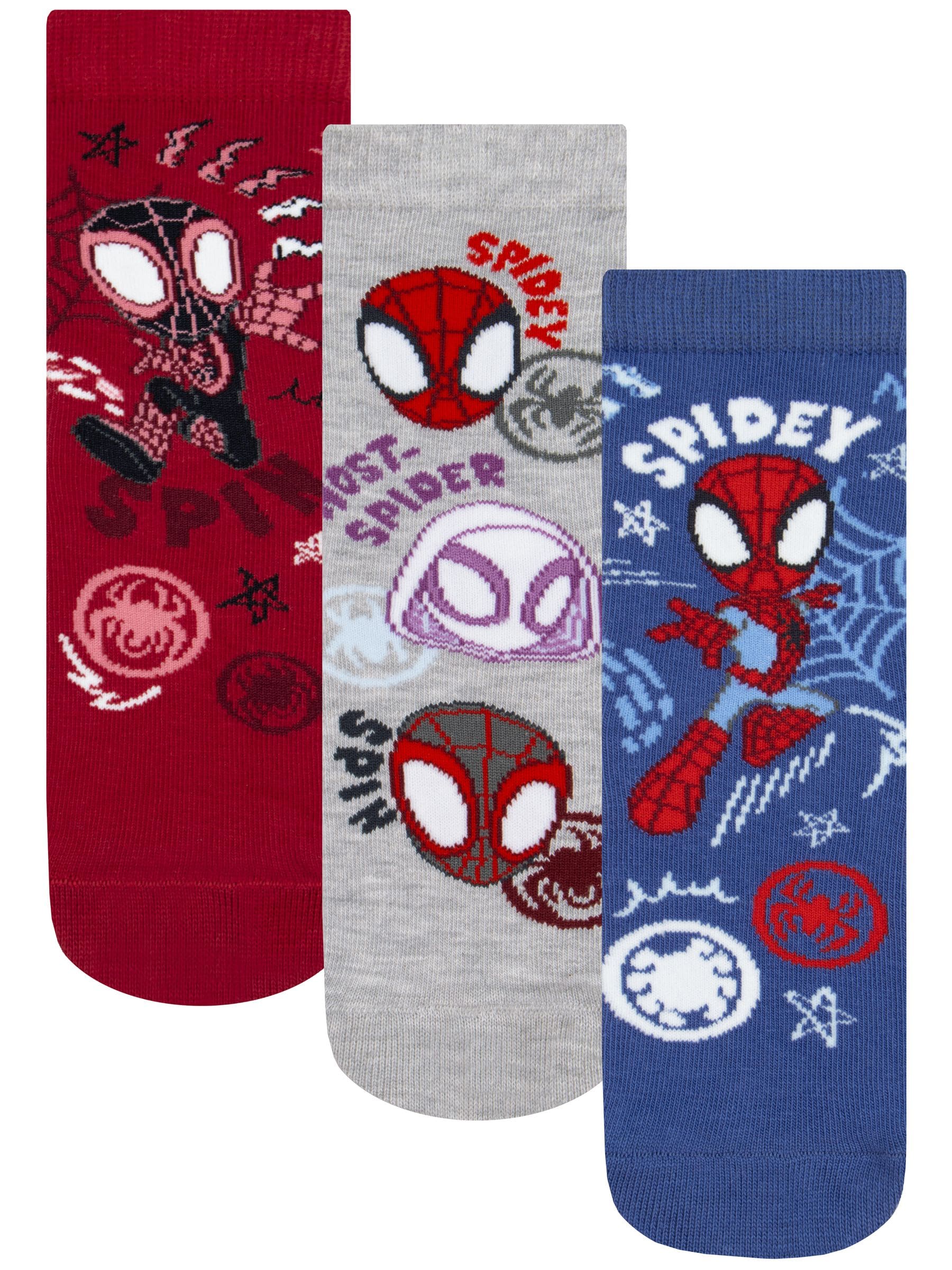 Dsiney Kidz - Character Blue Marvel Spidey And His Amazing Friends Socks 3 Pack image 1