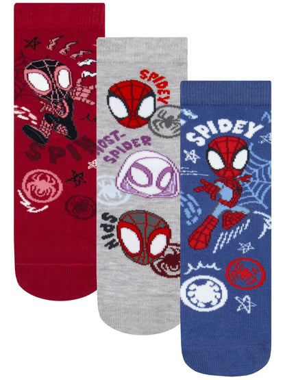Dsiney Kidz - Character Blue Marvel Spidey And His Amazing Friends Socks 3 Pack image 1