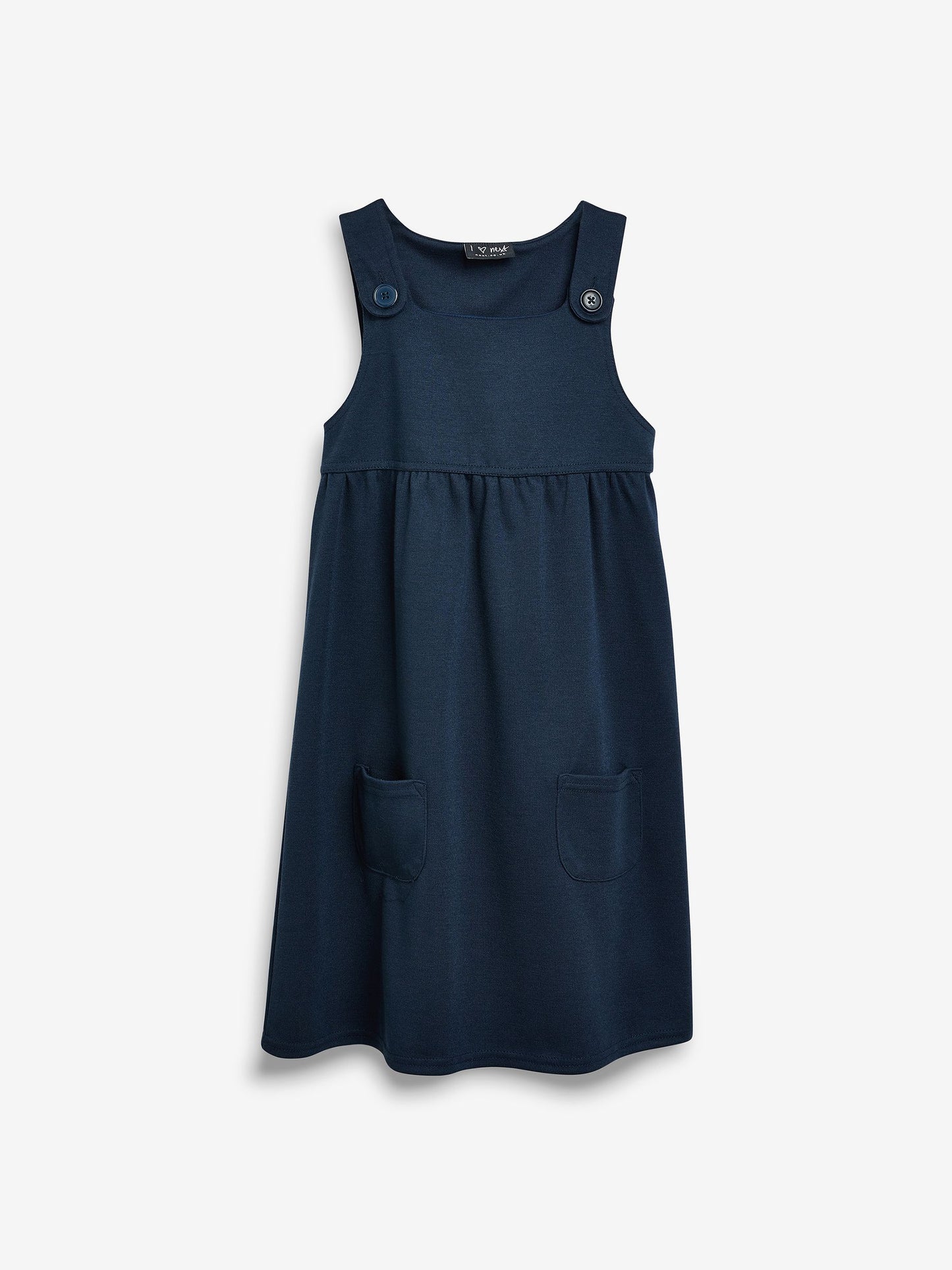 Navy Blue Jersey Stretch Pinafore School Dress (3-14yrs) image 5