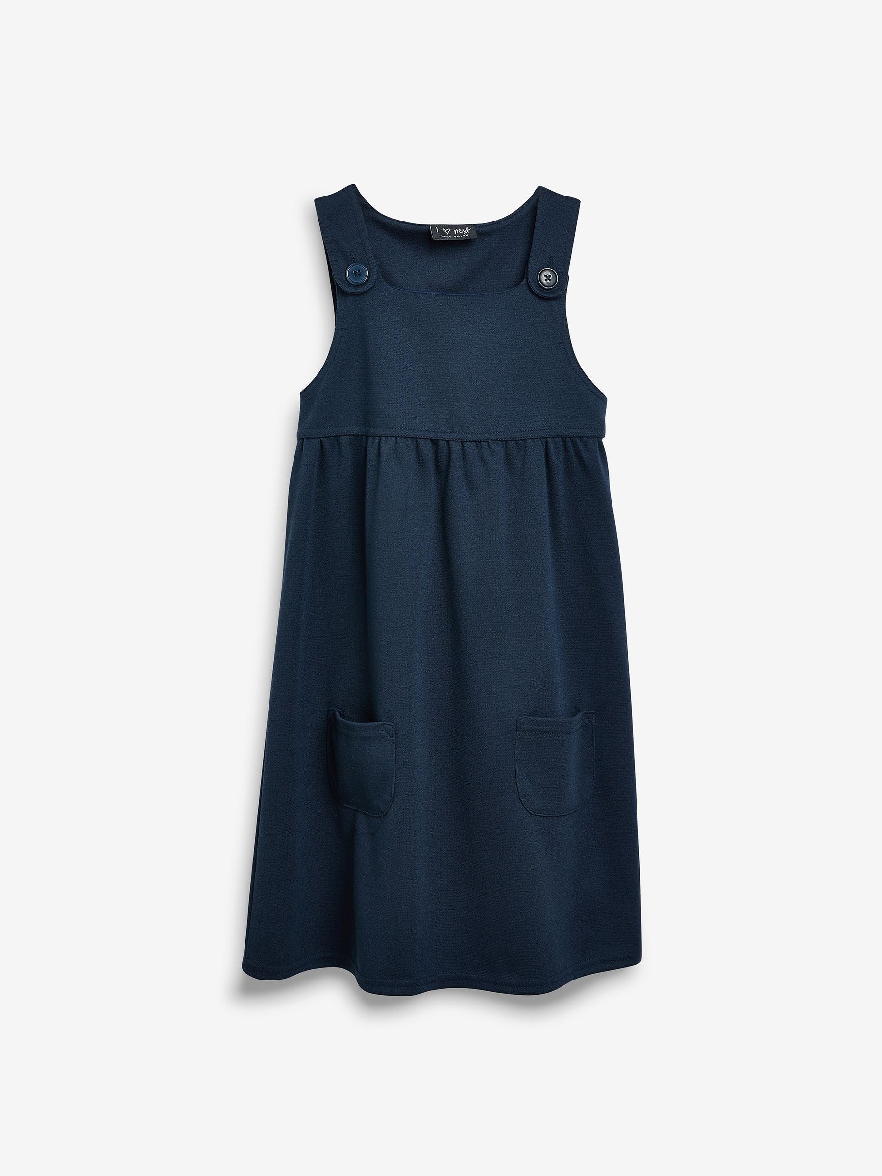Navy Blue Jersey Stretch Pinafore School Dress (3-14yrs) image 5