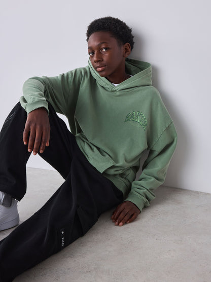 Dsiney Kidz - Baker by Ted Baker Sage Green Oversized Graphic Hoodie image 3