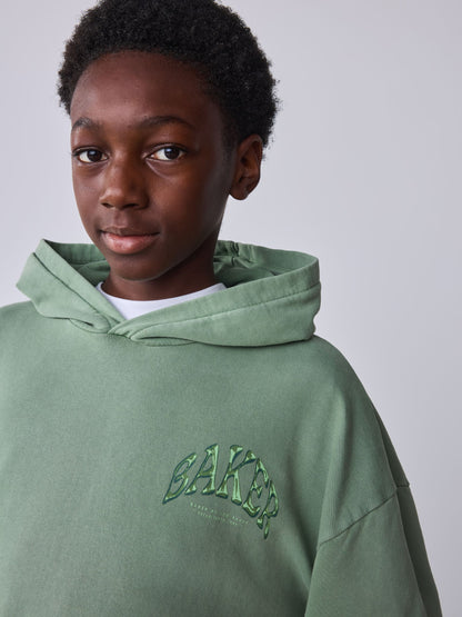Dsiney Kidz - Baker by Ted Baker Sage Green Oversized Graphic Hoodie image 6