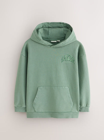 Dsiney Kidz - Baker by Ted Baker Sage Green Oversized Graphic Hoodie image 7