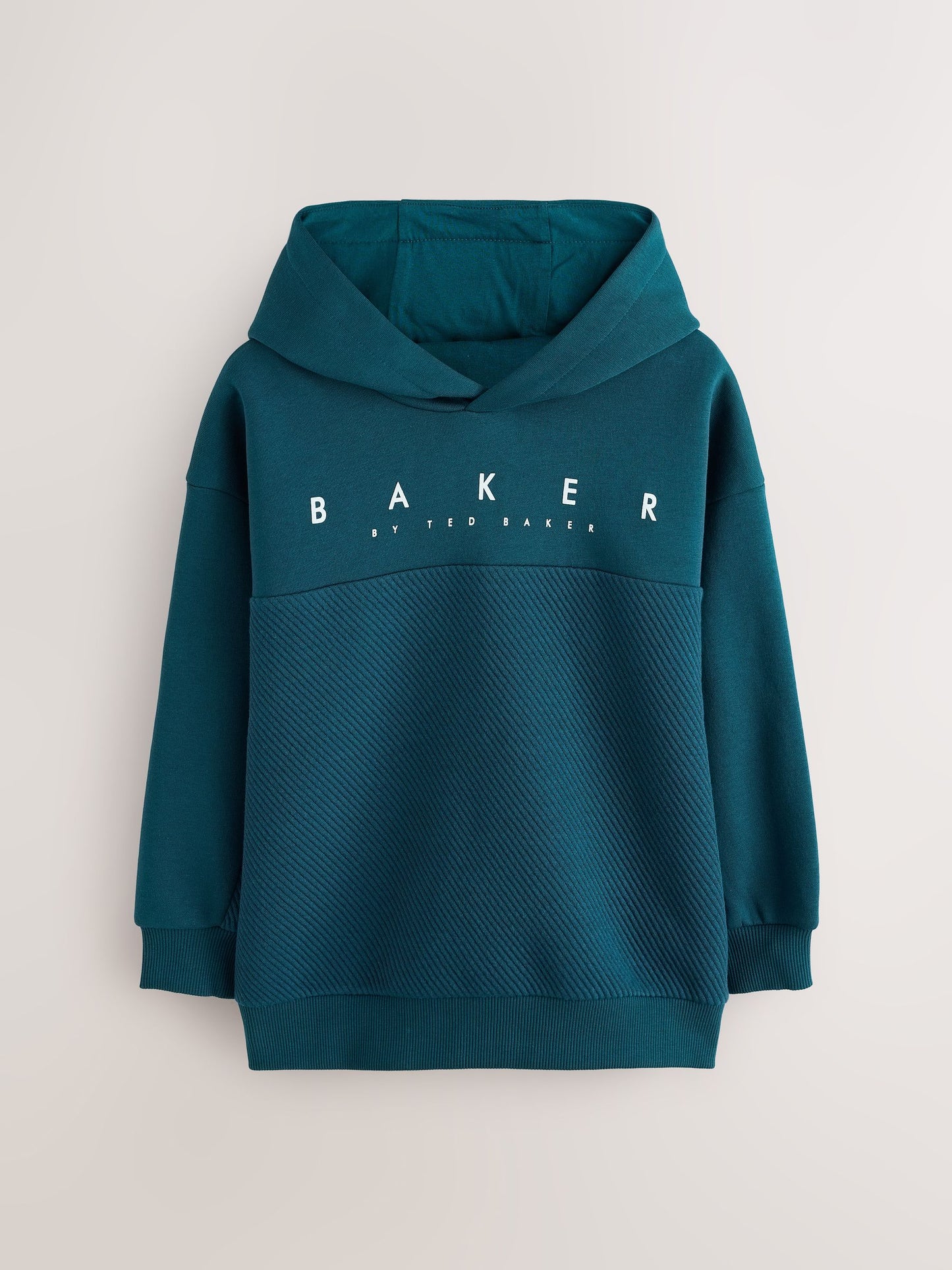 Dsiney Kidz - Baker by Ted Baker Teal Blue Oversized Textured Hoodie image 1