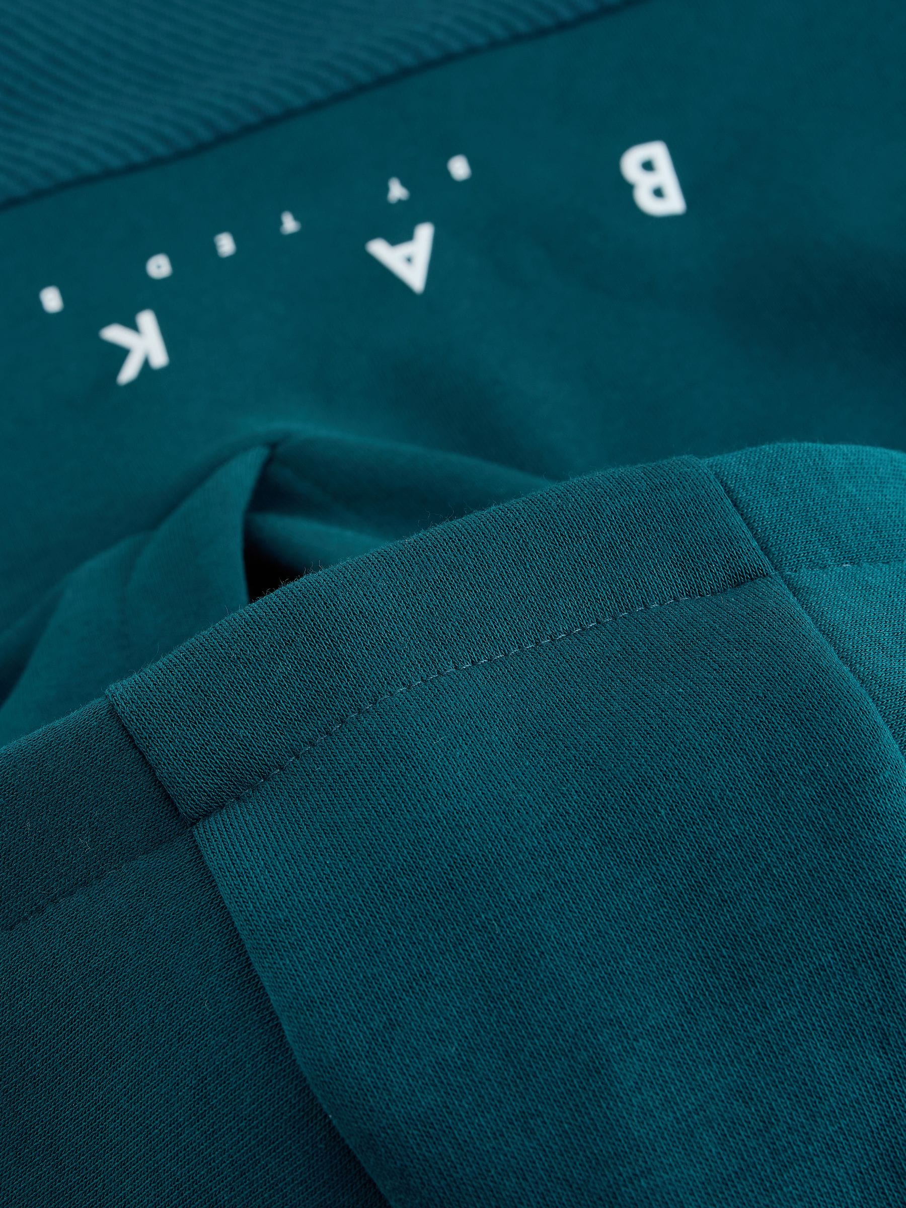 Dsiney Kidz - Baker by Ted Baker Teal Blue Oversized Textured Hoodie image 7