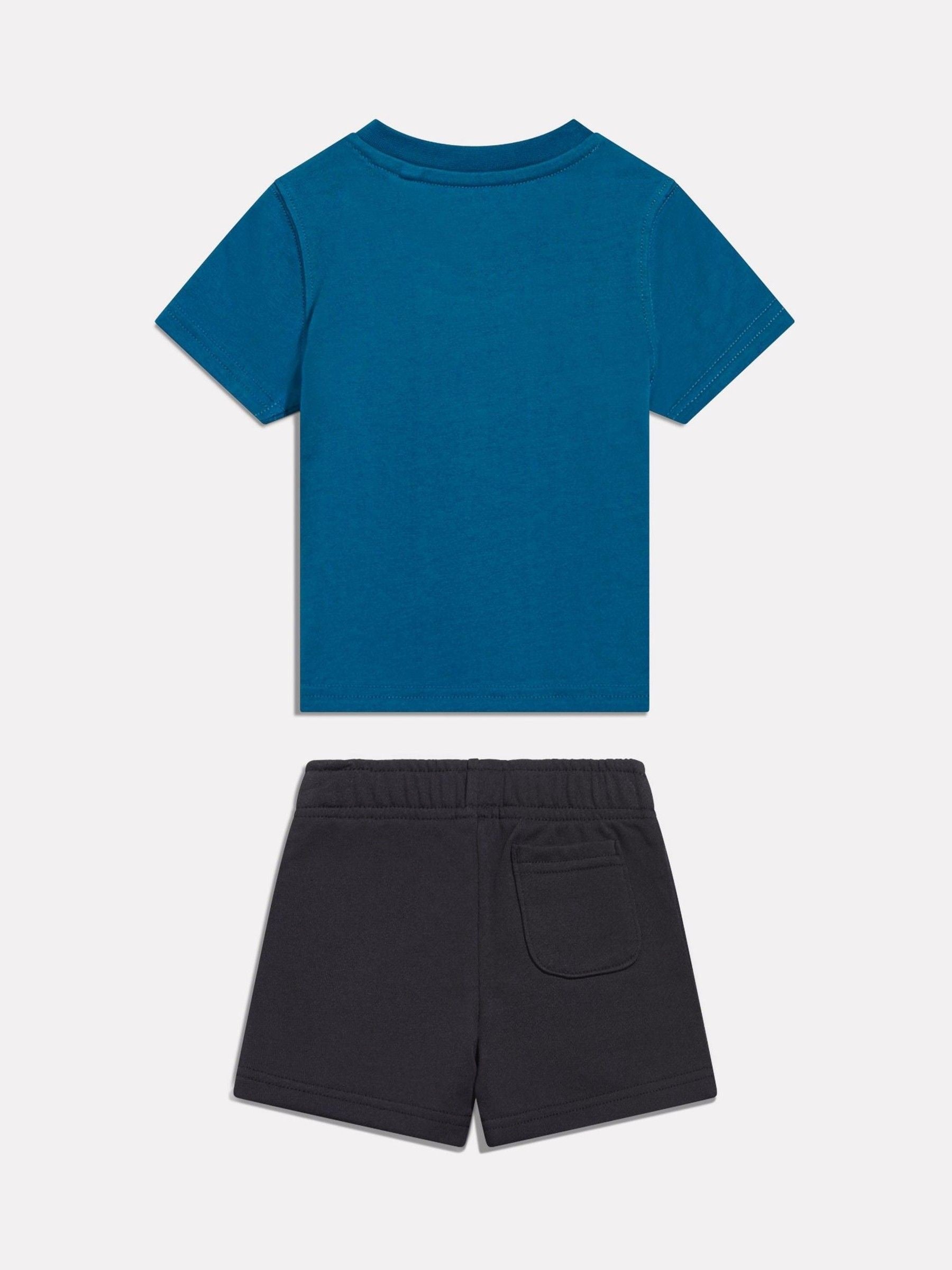 Dsiney Kidz - New Balance Blue Stacked Graphic T-Shirt & Shorts Set image 2