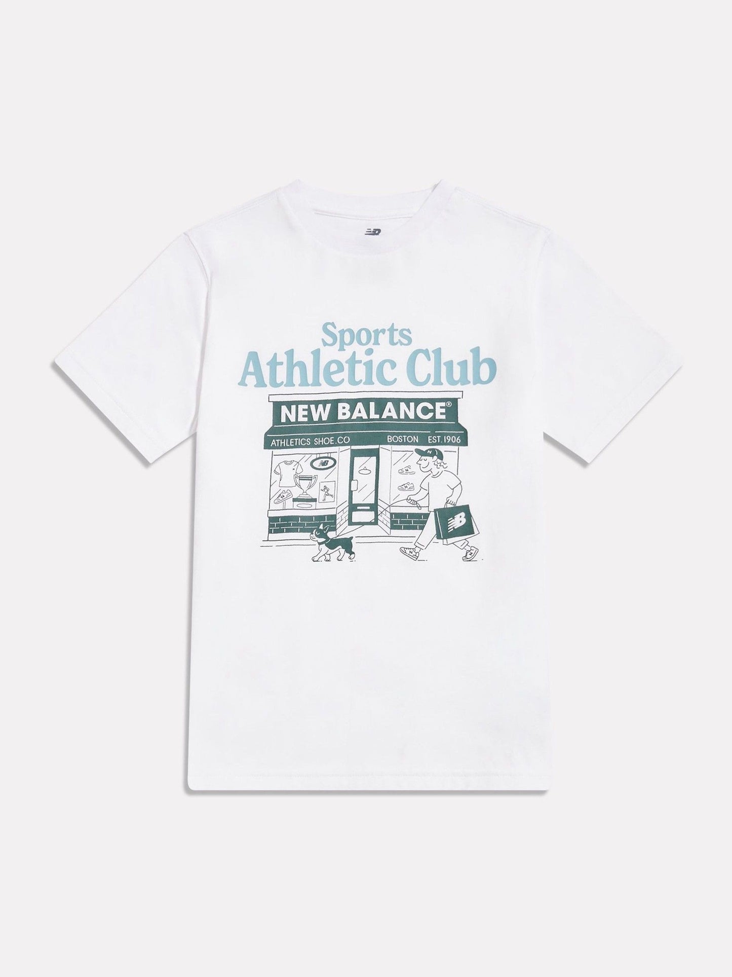 Dsiney Kidz - New Balance White Sports Club Graphic T-Shirt image 1
