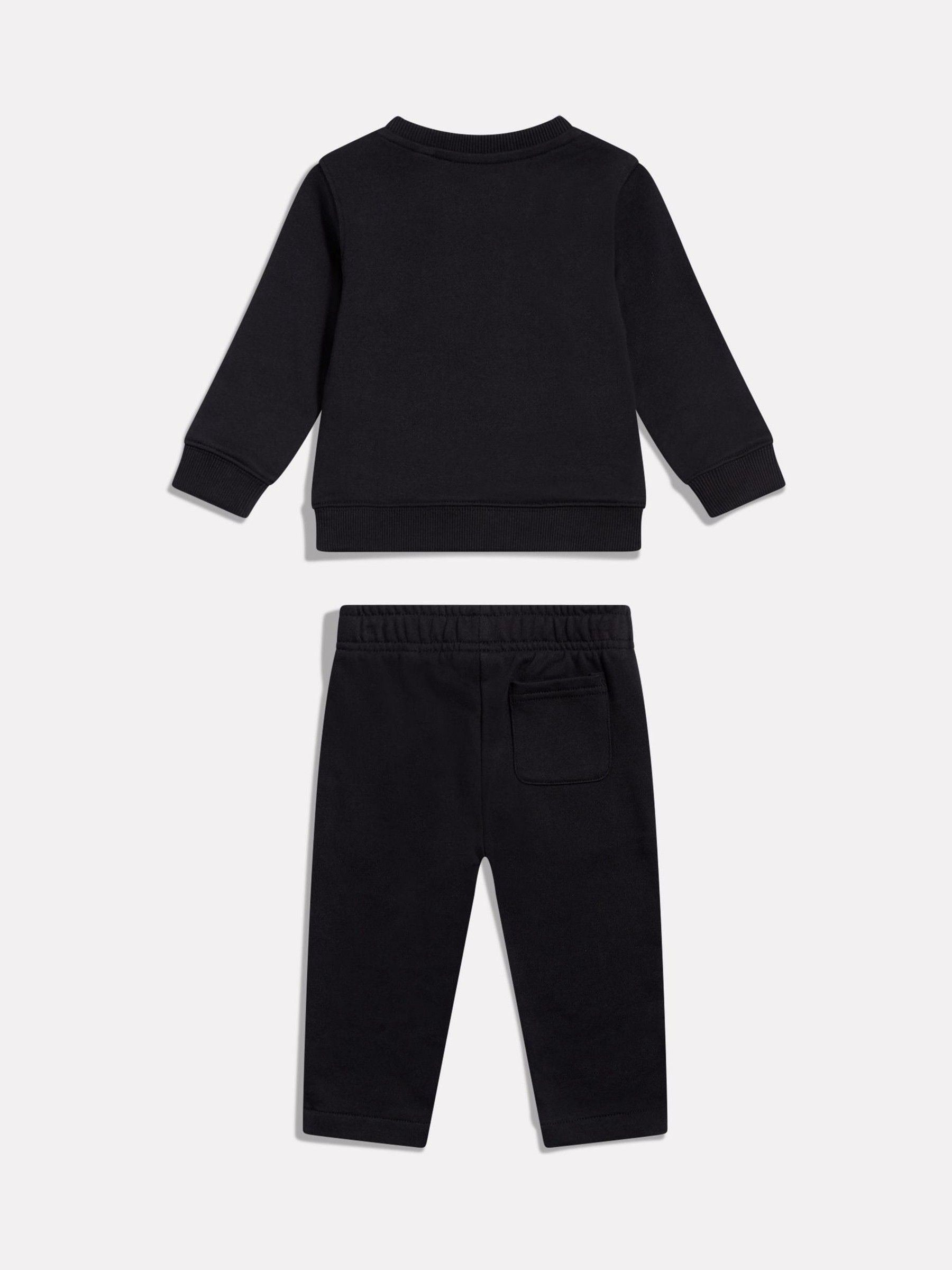 Dsiney Kidz - New Balance Black Stacked Logo Crew & Jogger Set image 2