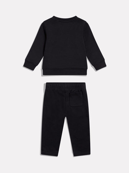 Dsiney Kidz - New Balance Black Stacked Logo Crew & Jogger Set image 2