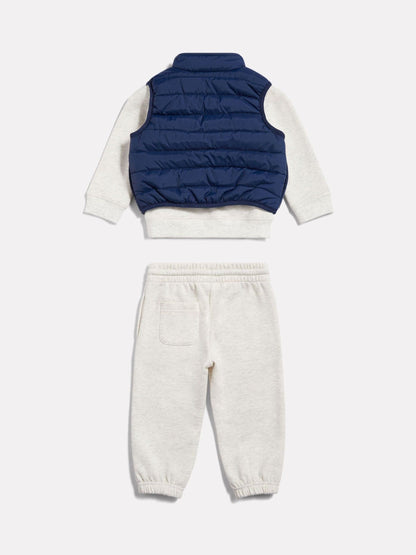 New Balance Grey Crew neck Joggers & Gilet Set 3 Piece - image 2