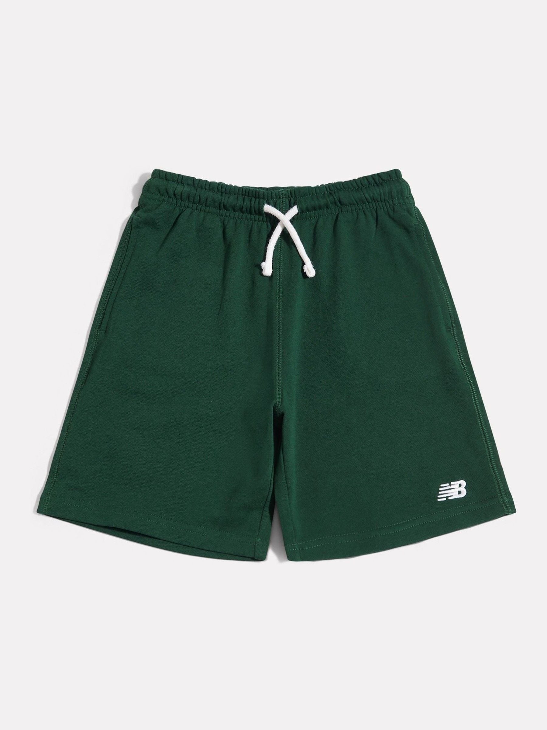 Dsiney Kidz - New Balance Green French Terry Small Logo Shorts image 1