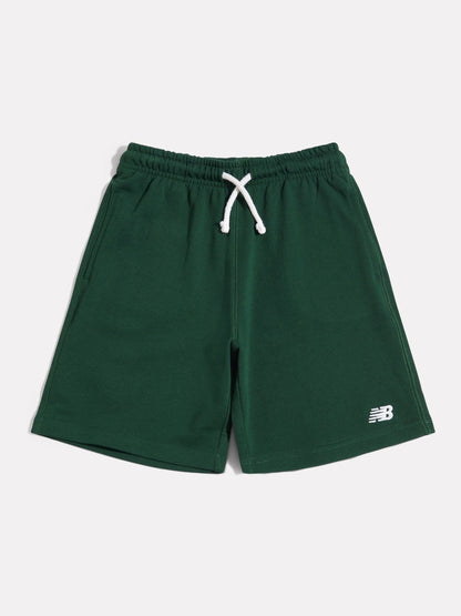 Dsiney Kidz - New Balance Green French Terry Small Logo Shorts image 1
