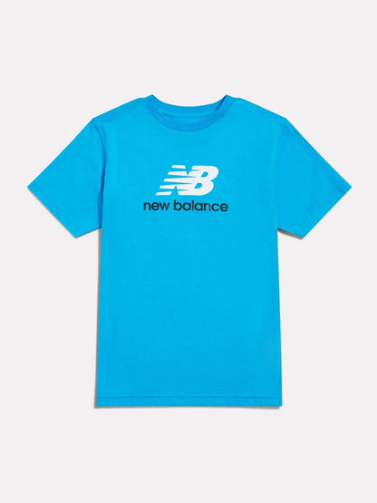Dsiney Kidz - New Balance Blue Stacked Logo T-Shirt image 1
