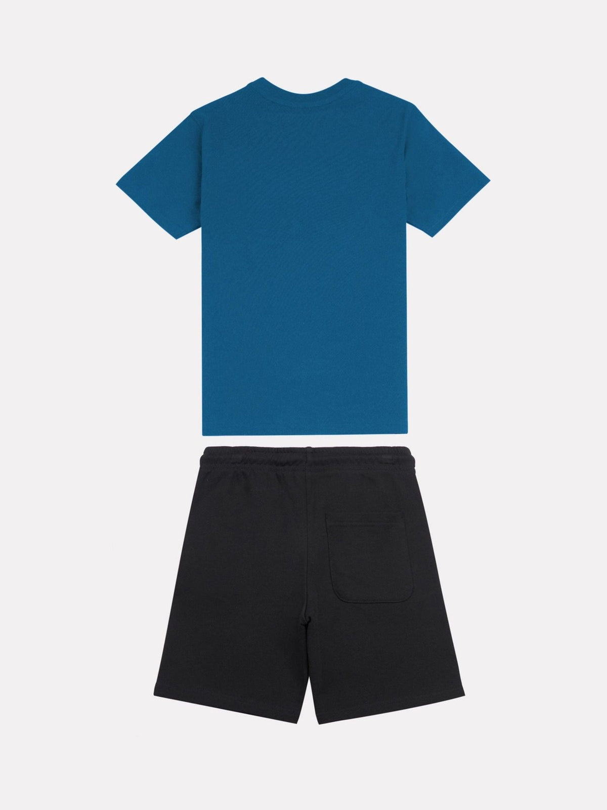 New Balance Blue Stacked Logo T-Shirt & Shorts Set - image 2