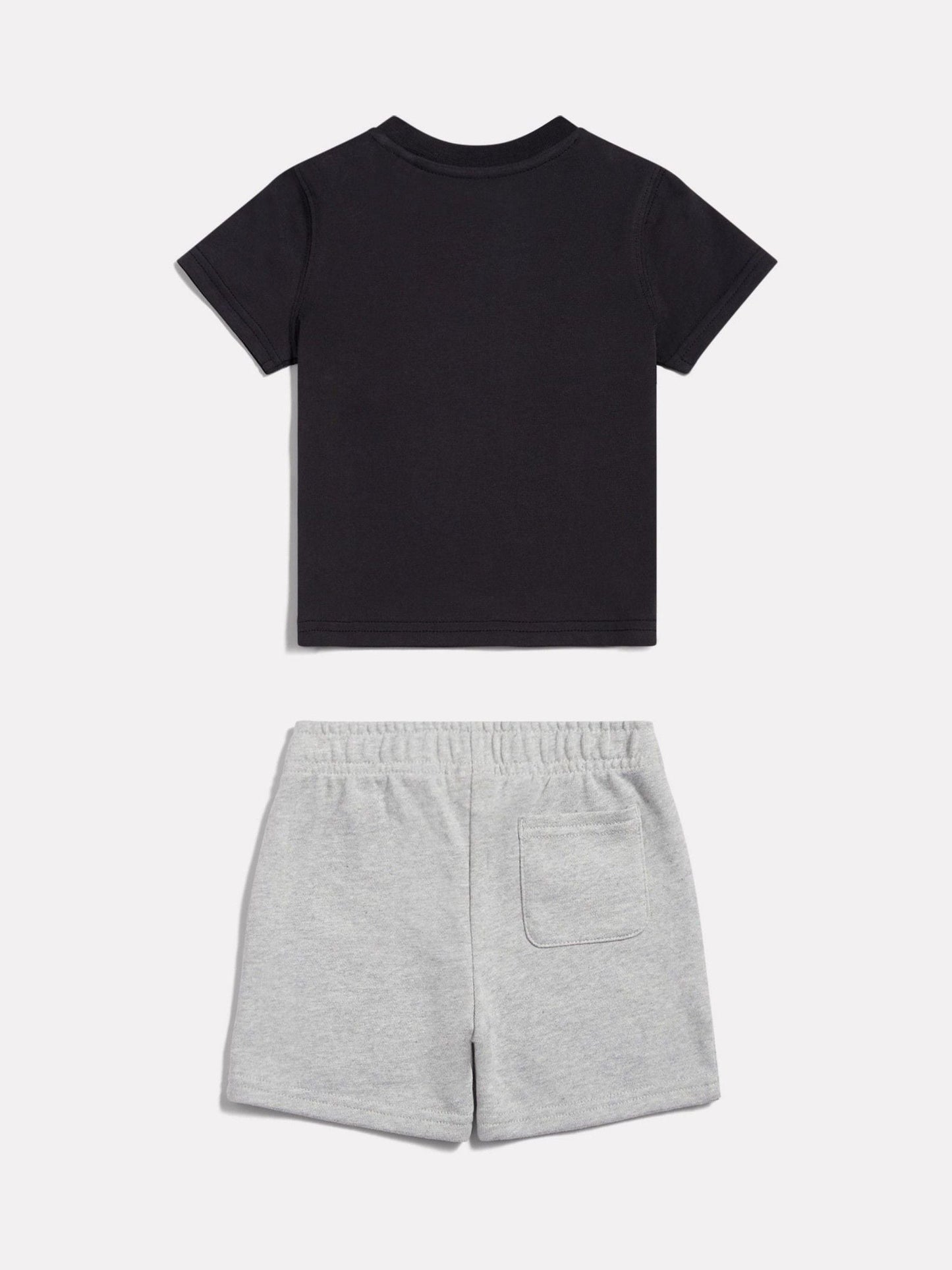 Dsiney Kidz - New Balance Black Sticker Graphic T-Shirt & French Terry Shorts Set image 2