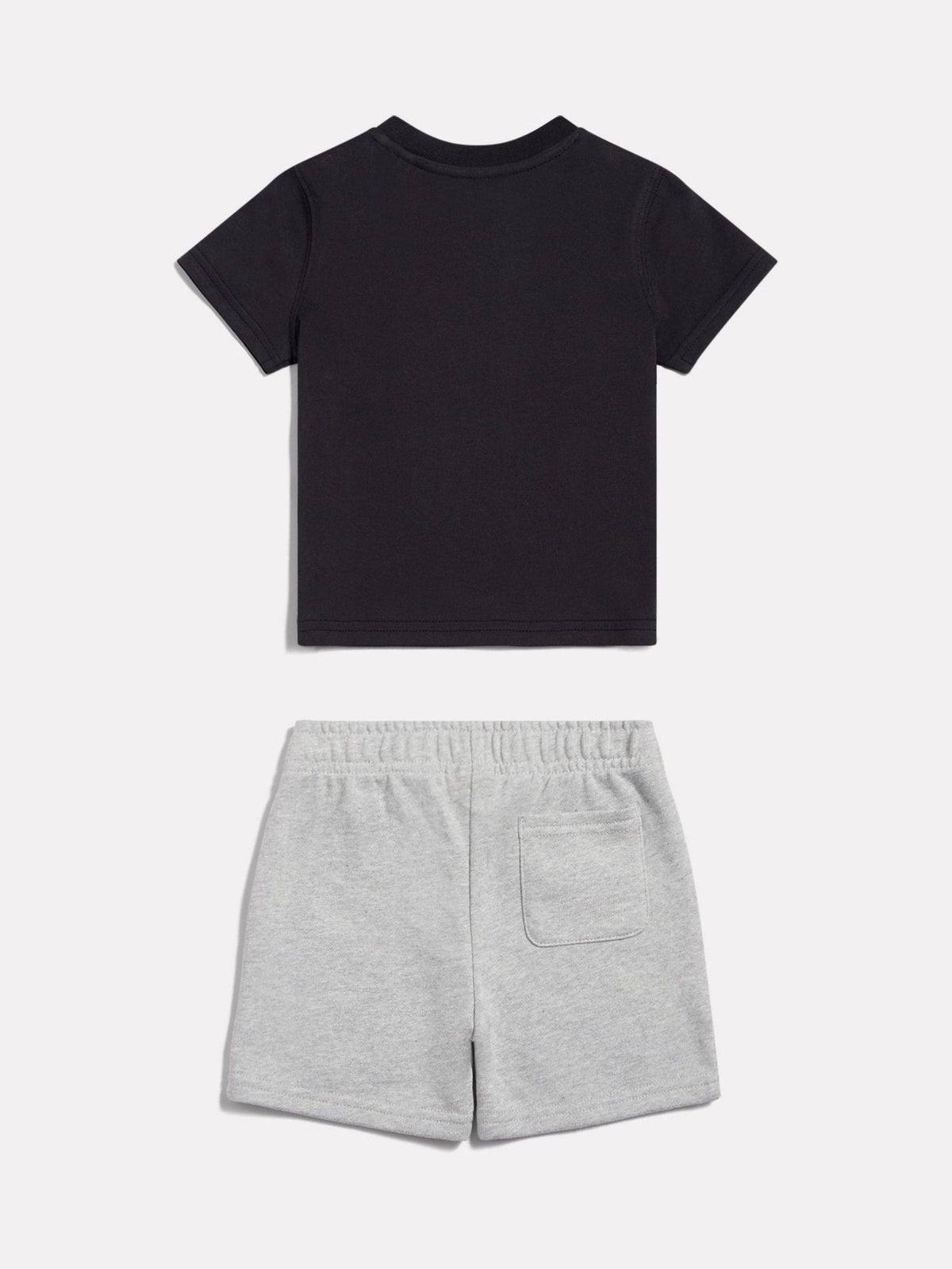 Dsiney Kidz - New Balance Black Sticker Graphic T-Shirt & French Terry Shorts Set image 2