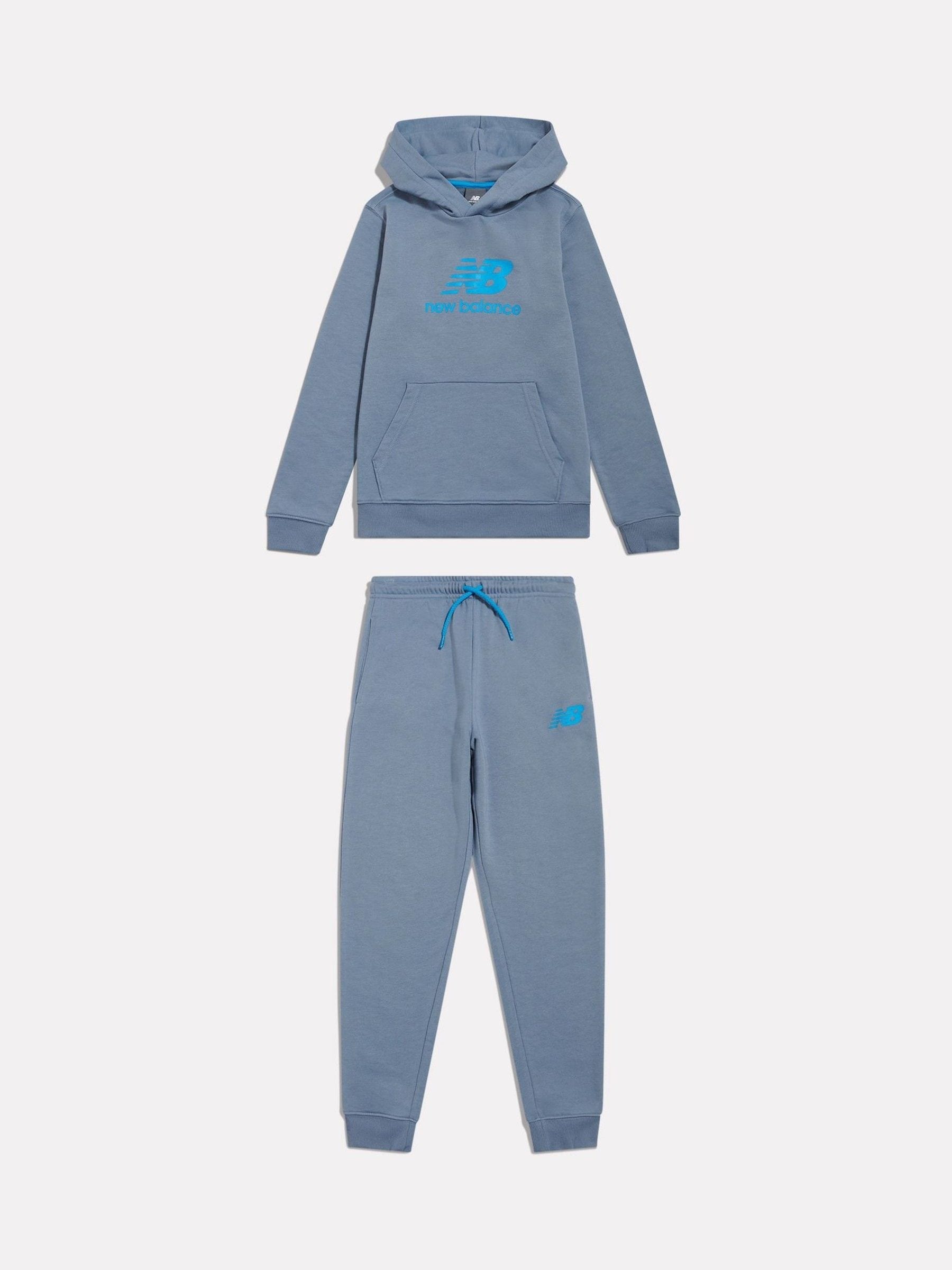 Dsiney Kidz - New Balance Blue French Terry Logo Hoodie Jogger Set image 1