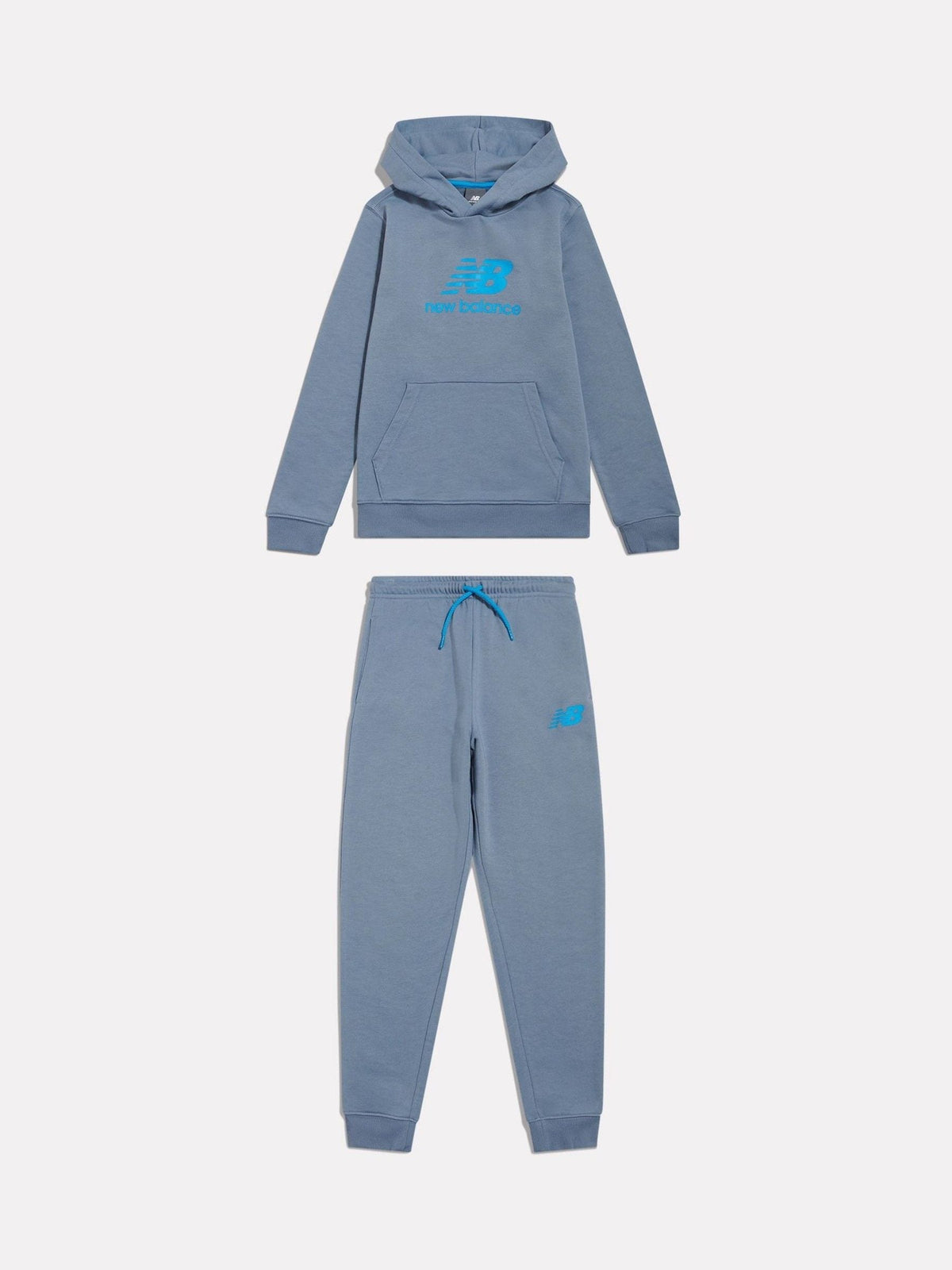 Dsiney Kidz - New Balance Blue French Terry Logo Hoodie Jogger Set image 1