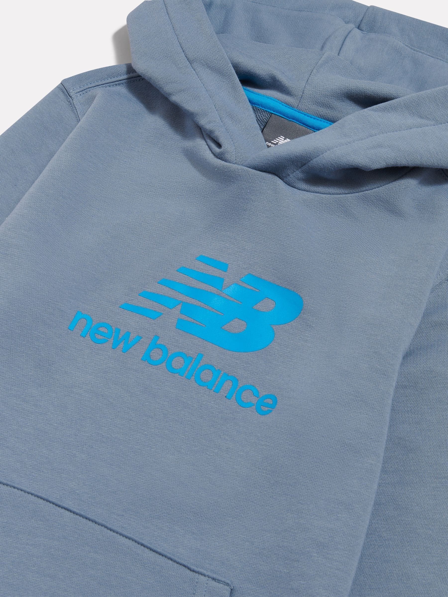Dsiney Kidz - New Balance Blue French Terry Logo Hoodie Jogger Set image 3