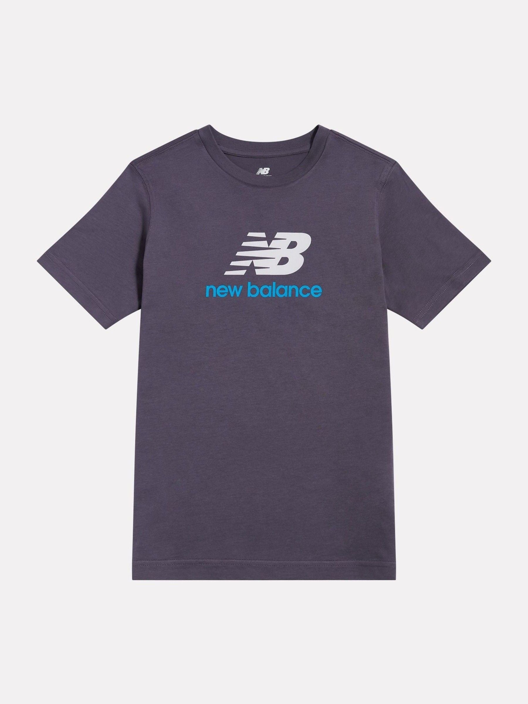 Dsiney Kidz - New Balance Grey Stacked Logo T-Shirt image 1