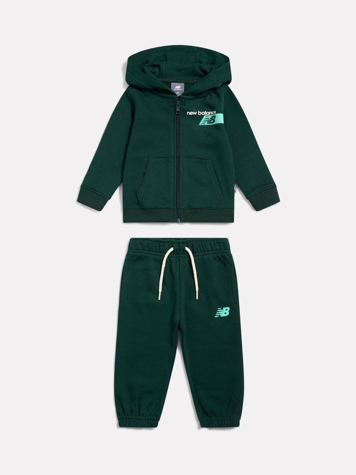 New Balance Green Athletics Relaxed Player Zip Hoodie & Joggers Set - image 1