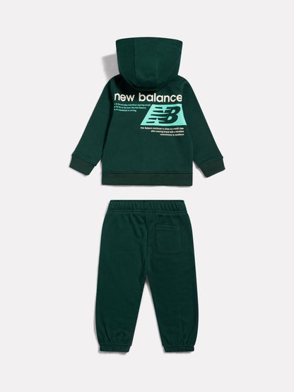 New Balance Green Athletics Relaxed Player Zip Hoodie & Joggers Set - image 2