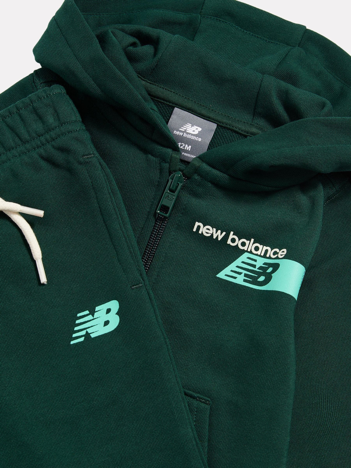 New Balance Green Athletics Relaxed Player Zip Hoodie & Joggers Set - image 3