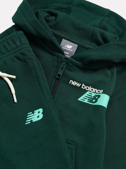 New Balance Green Athletics Relaxed Player Zip Hoodie & Joggers Set - image 3