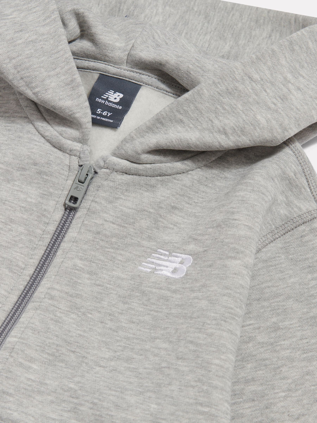 New Balance Grey Small Logo Brushback Zip Through & Joggers Set - image 9