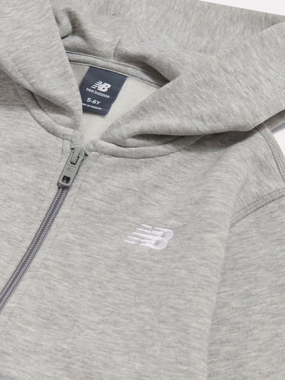 New Balance Grey Small Logo Brushback Zip Through & Joggers Set - image 9