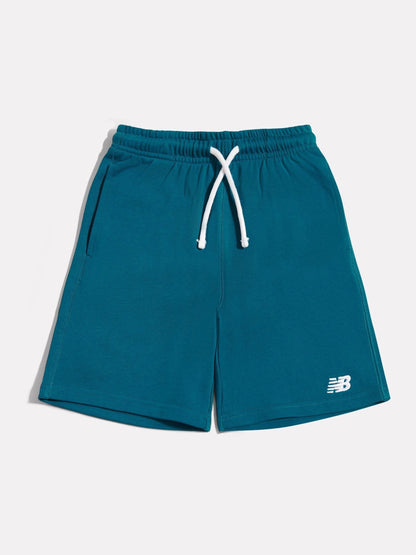 Dsiney Kidz - New Balance Blue French Terry Small Logo Shorts image 1
