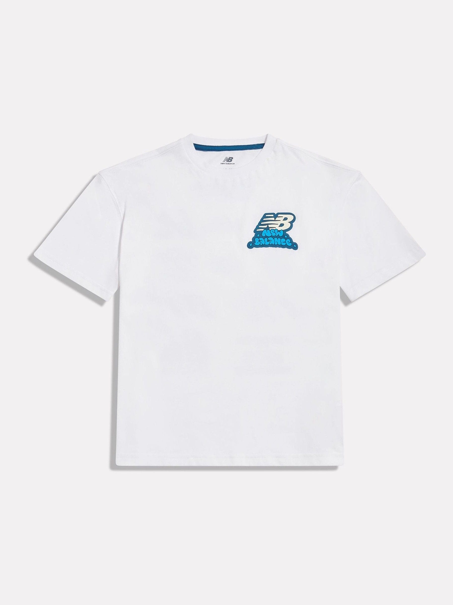 Dsiney Kidz - New Balance White Sticker Pack Graphic T-Shirt image 1
