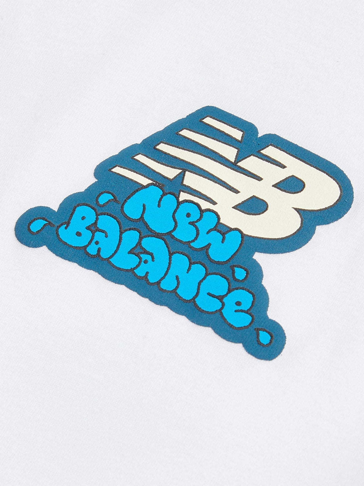 Dsiney Kidz - New Balance White Sticker Pack Graphic T-Shirt image 3