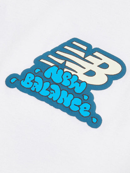 Dsiney Kidz - New Balance White Sticker Pack Graphic T-Shirt image 3