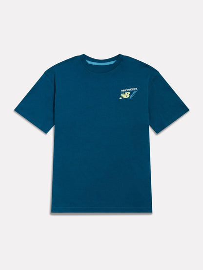 Dsiney Kidz - New Balance Blue Athletics Running Graphic T-Shirt image 1