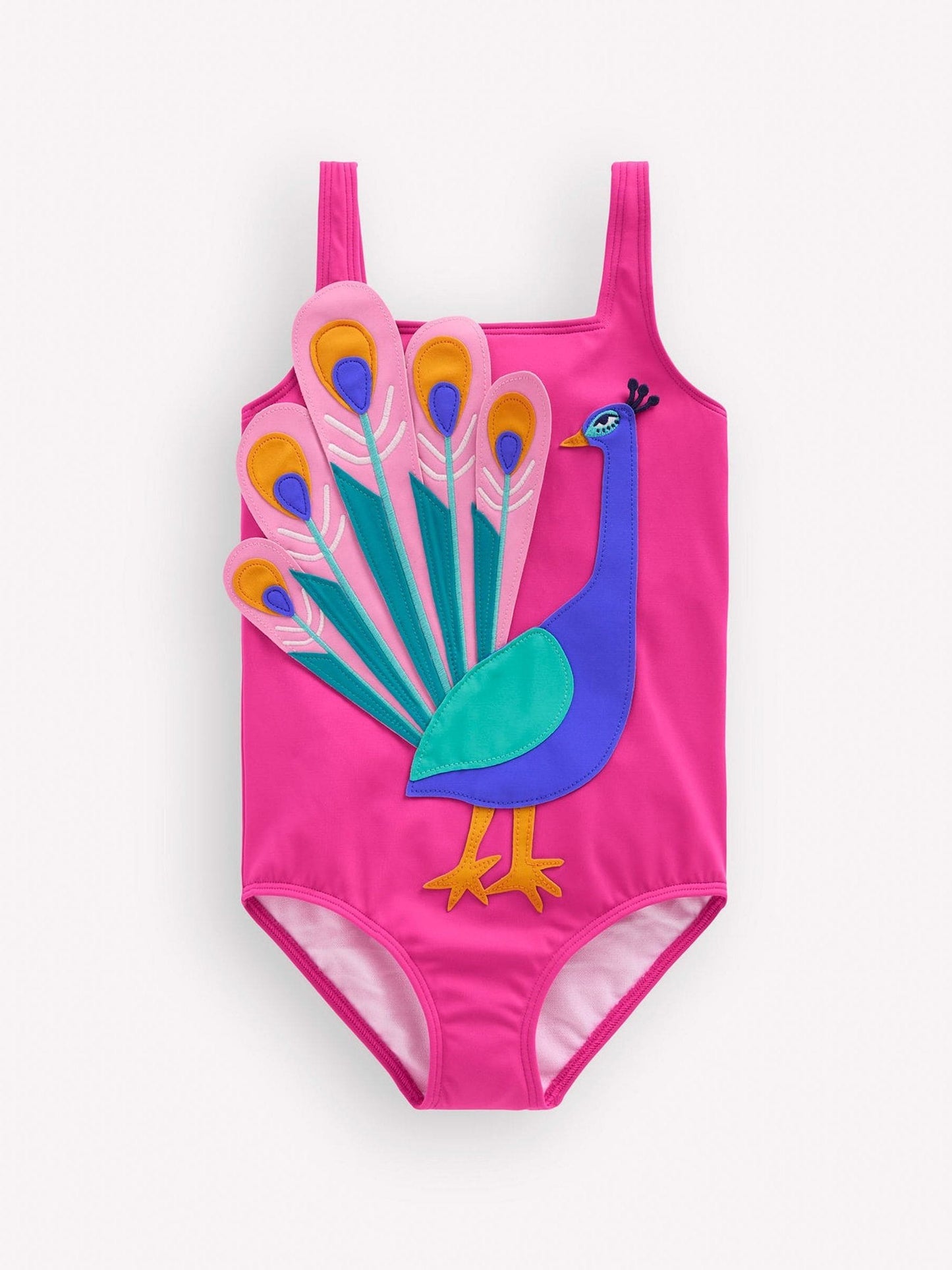 Boden Pink Appliqué Swimsuit image 1