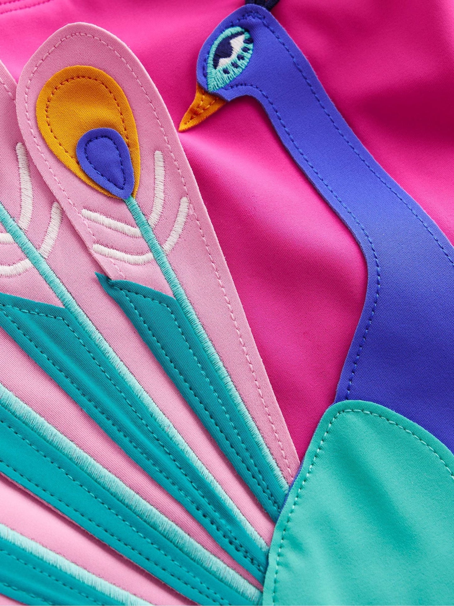 Boden Pink Appliqué Swimsuit image 3