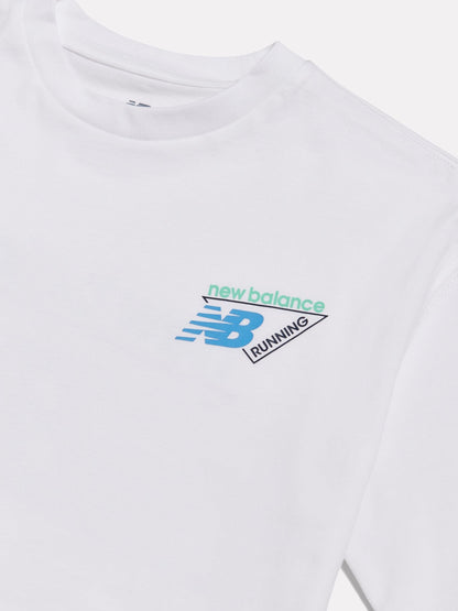 Dsiney Kidz - New Balance White Athletics Running Graphic T-Shirt image 3