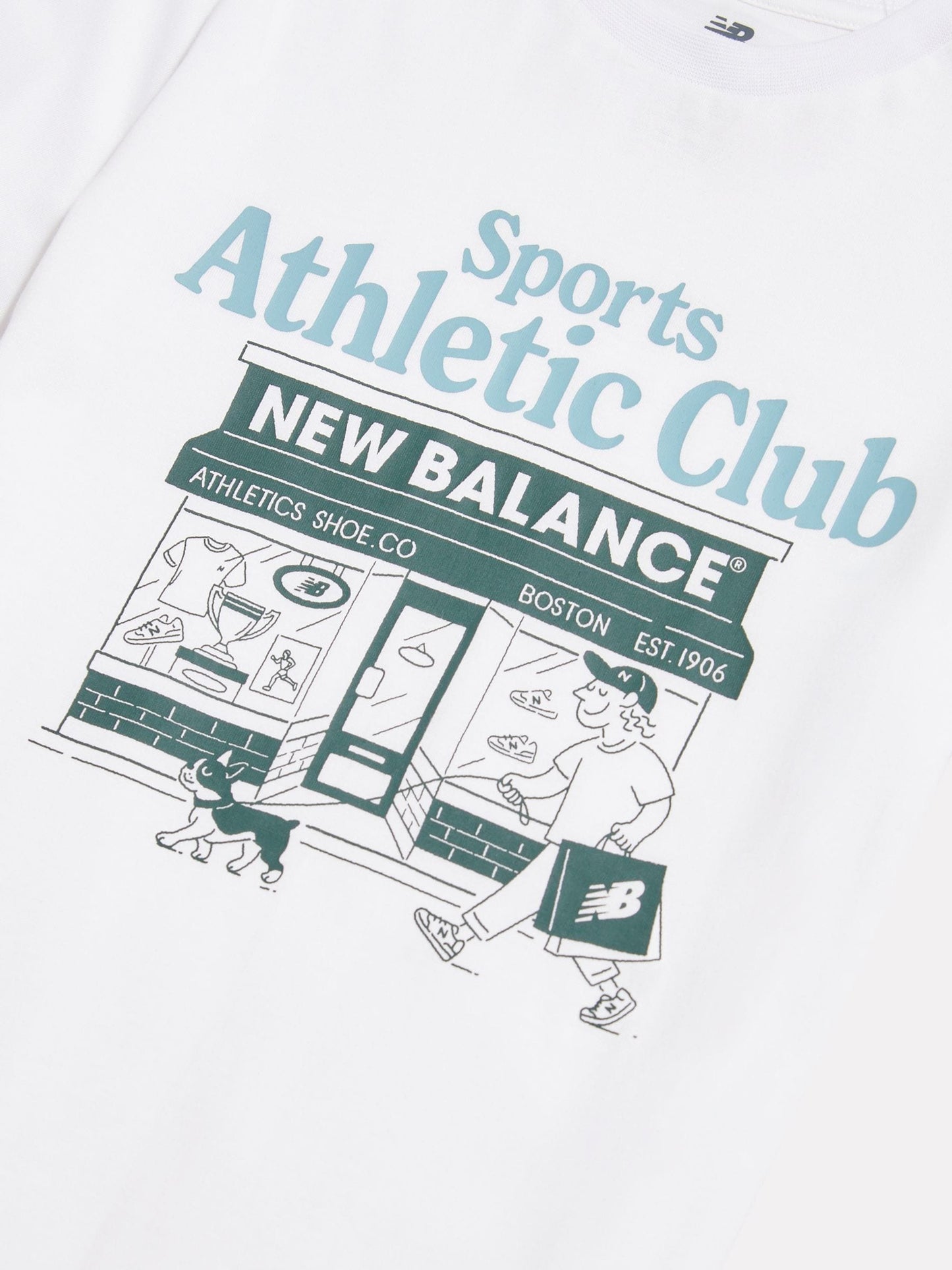 Dsiney Kidz - New Balance White Sports Club Graphic T-Shirt image 3