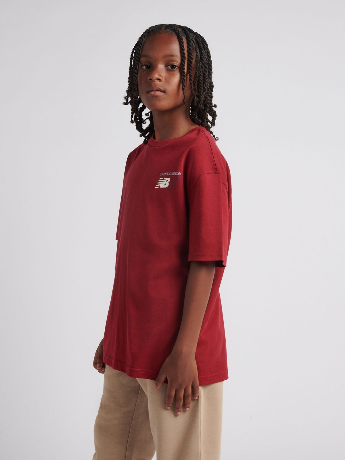 Dsiney Kidz - New Balance Red Athletics Running Graphic T-Shirt image 2