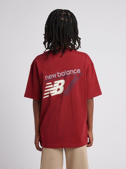 Dsiney Kidz - New Balance Red Athletics Running Graphic T-Shirt image 3