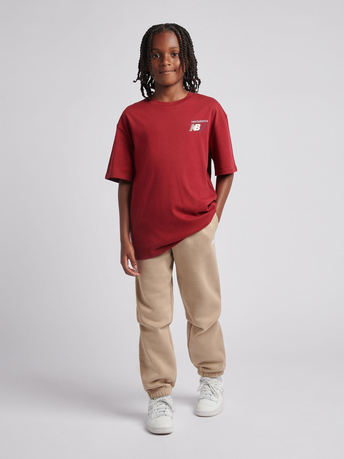 Dsiney Kidz - New Balance Red Athletics Running Graphic T-Shirt image 5