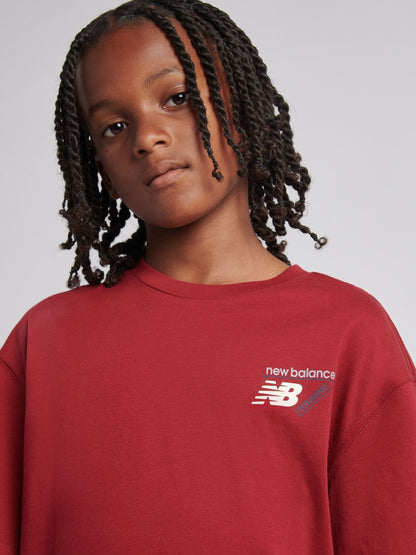 Dsiney Kidz - New Balance Red Athletics Running Graphic T-Shirt image 6
