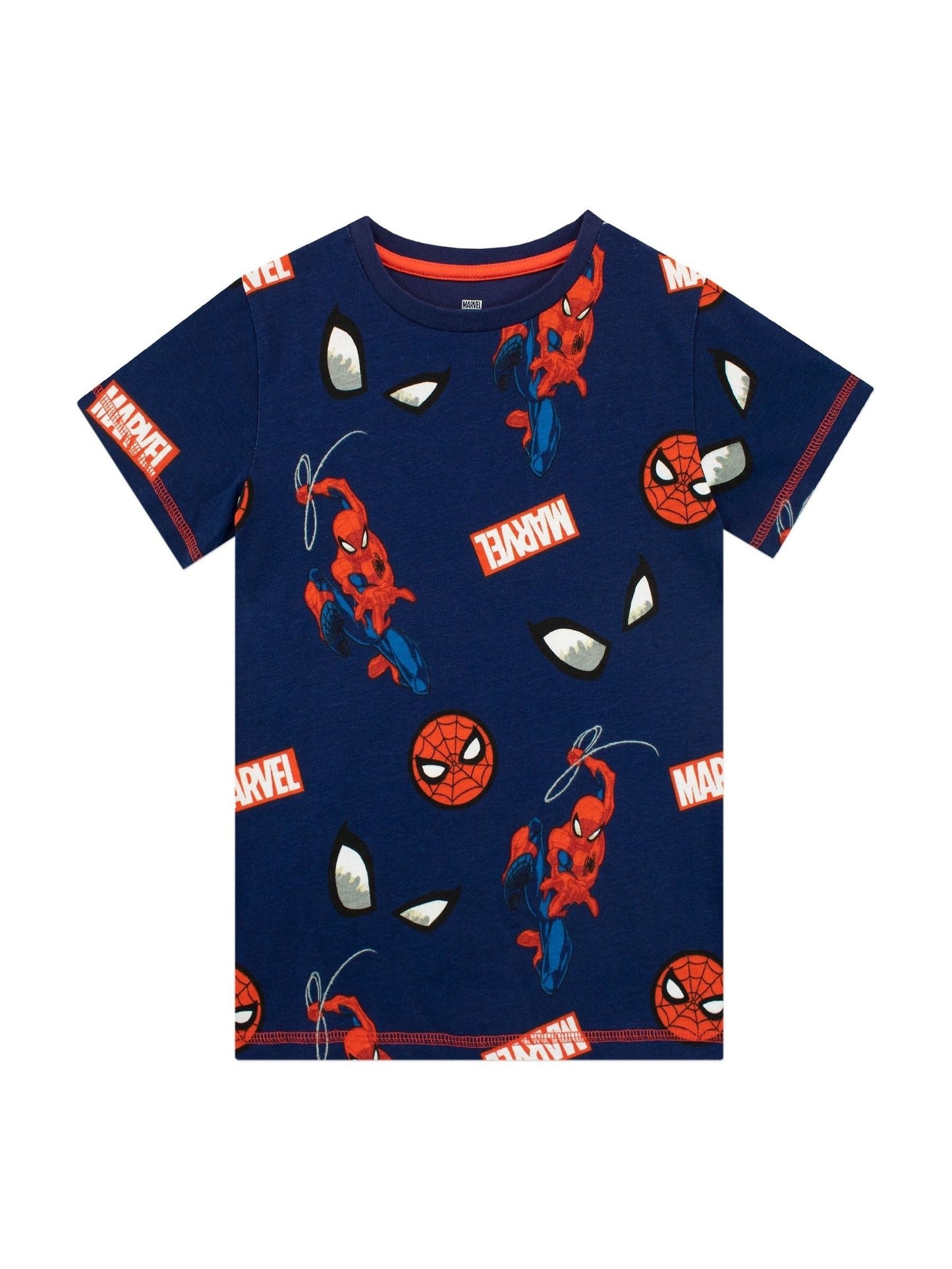 Dsiney Kidz - Character Red 100% Cotton Spider-Man 2 Multipack Short Sleeve T-Shirt image 3