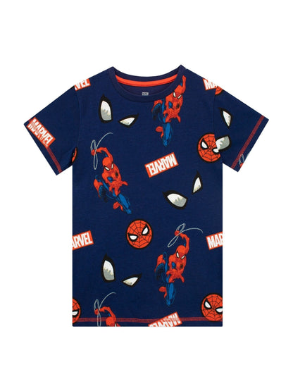 Dsiney Kidz - Character Red 100% Cotton Spider-Man 2 Multipack Short Sleeve T-Shirt image 3