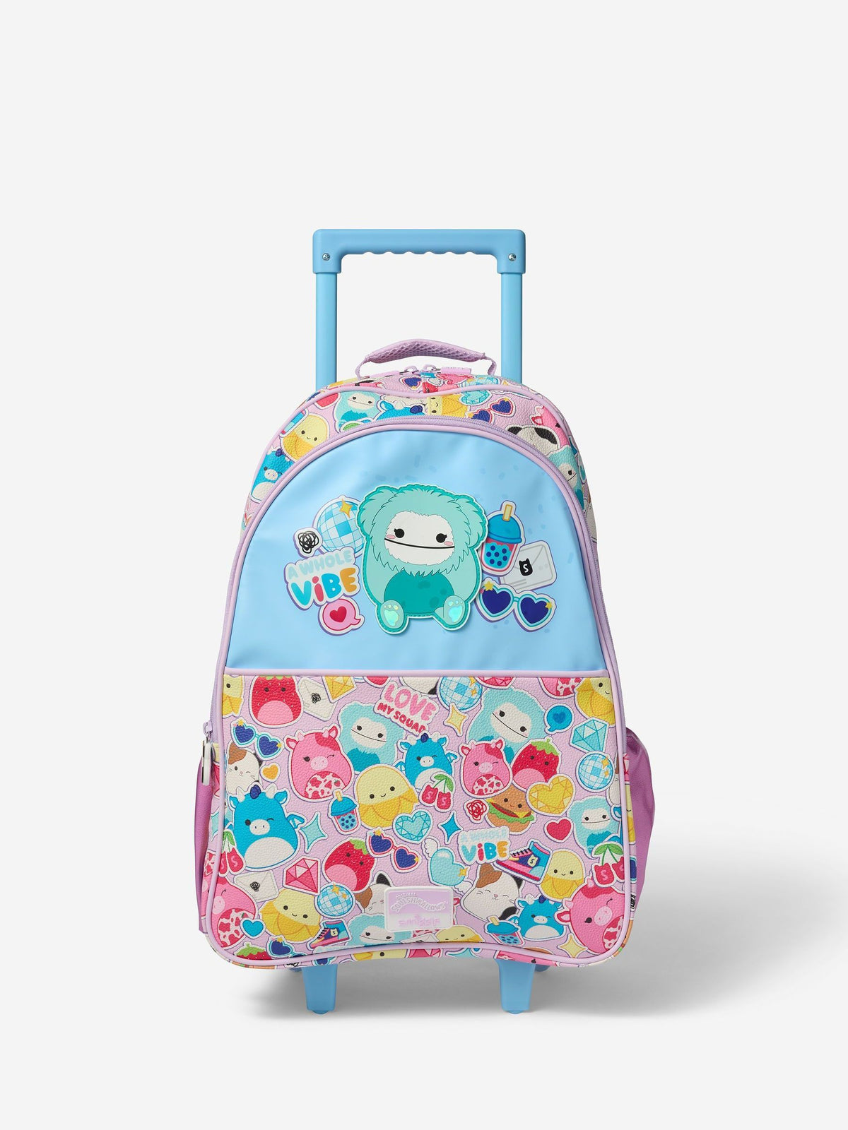 Smiggle Purple Squishmallows Trolley Backpack with Light Up Wheels - image 2