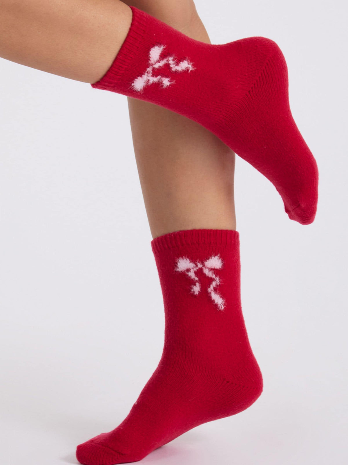 Boux Avenue Red Bow & Heart Supersoft Socks 3 Pack - image 4
