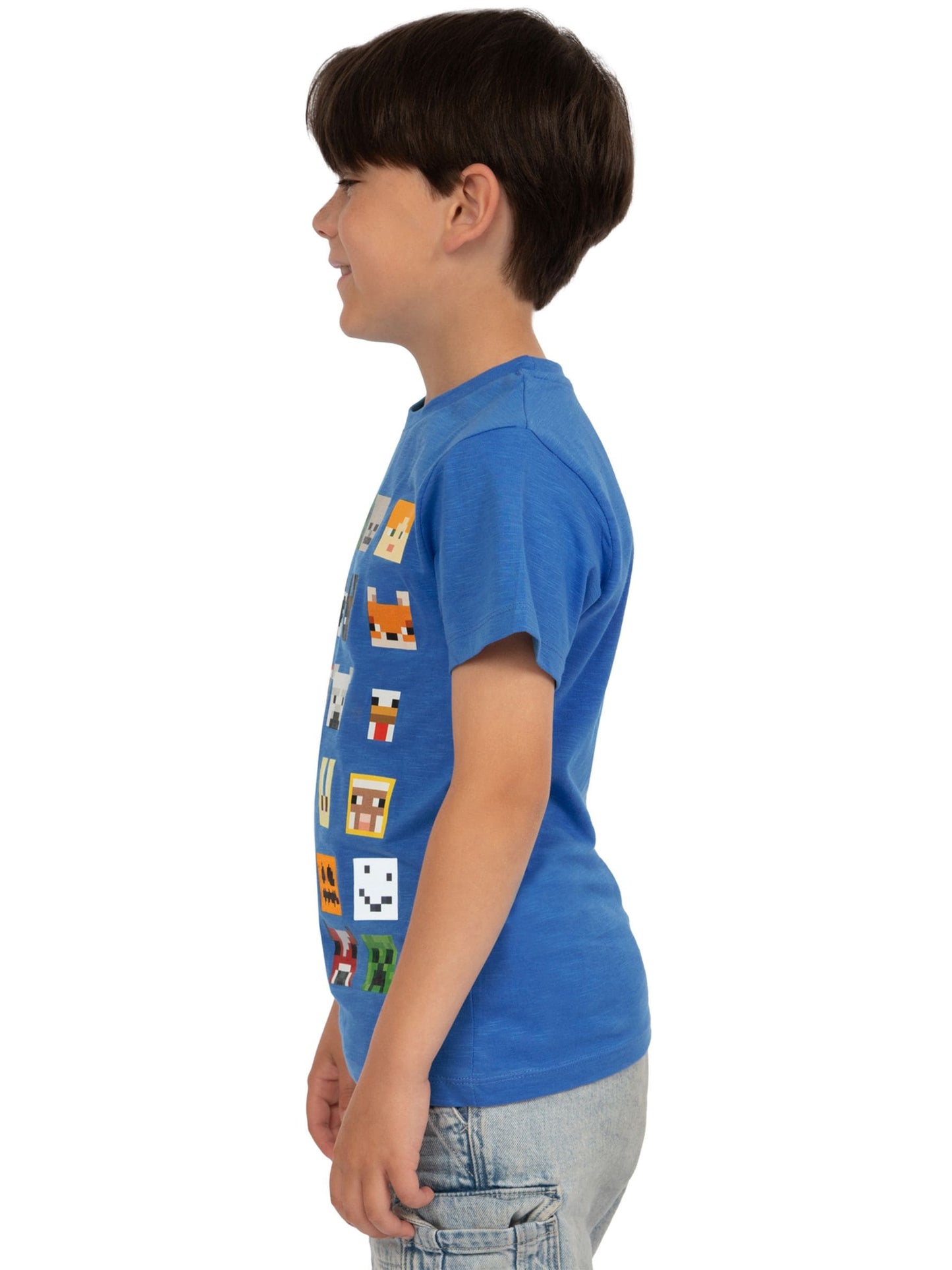Character Blue 100% Cotton Minecraft T-Shirt image 4