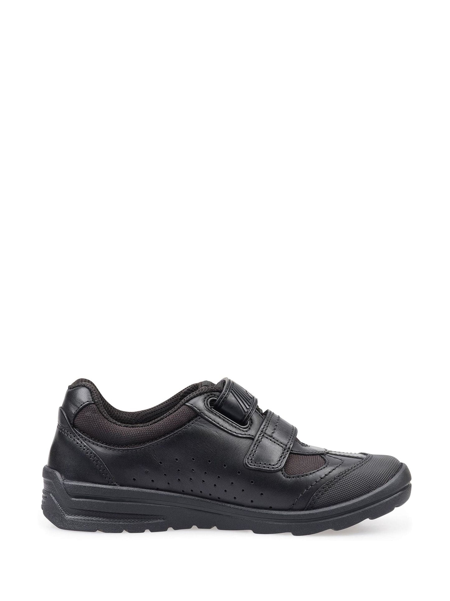 Start Rite Black Wide Fit Rocket Rip-Tape Space Theme Leather School Shoes image 5