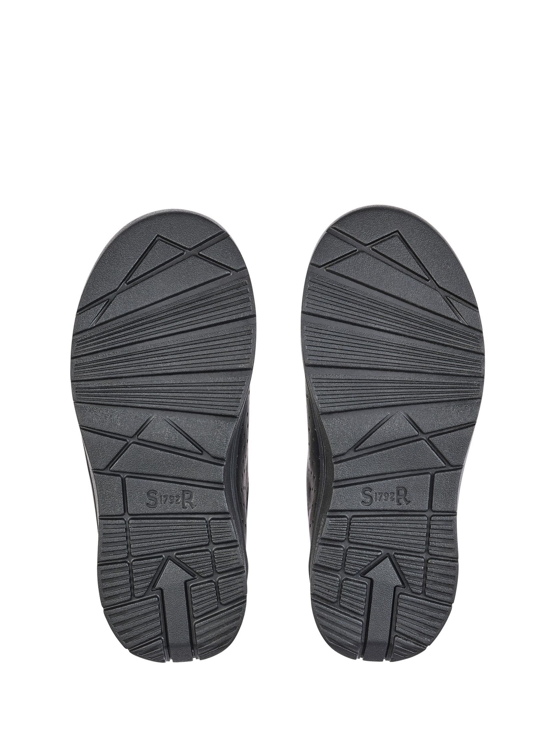 Start Rite Black Wide Fit Rocket Rip-Tape Space Theme Leather School Shoes image 6